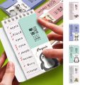 Portable Mini Spiral Notebook 80 Pages Multipurpose Pocket Notebook for School Stationery Students Languages Learning Word Book. 