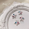 Colored diamonds, nail art alloy jewelry, net red new products, pearl shells, love flowers, pentagrams, special-shaped diamonds, nail accessories. 