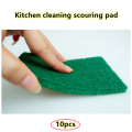 10pcs Nylon Emery Scouring Pad Dish Cloth Kitchen Household Dish Washing Cloth Non- Cleaning Cloth Rust Removal Brush Pot. 