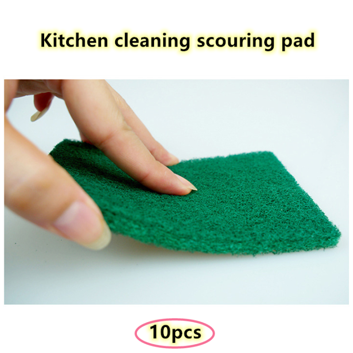 10pcs%20Nylon%20Emery%20Scouring%20Pad%20Dish%20Cloth%20Kitchen%20Household%20Dish%20Washing%20Cloth%20Non-%20Cleaning%20Cloth%20Rust%20Removal%20Brush%20Pot%20-%20Image%202