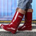 Rain Boots Mesh Waterproof High-Top Miner Rubber Shoes Construction Site Construction Tendon Bottom No Lining Mid-Calf Tendon Bottom Rain Boots Quick-Drying. 