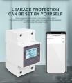WIFI Smart Switch smartlife Energy Meter Kwh Metering Circuit Breaker Timer with voltage current and leakage protection. 