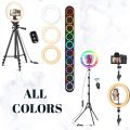 Diamon RGB Ring light with  stand/ RGB Ring light with  stand/  TIKTOK Ring light/  RGB Ring light with stand/ tiktok ring light. 