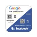 Signage display w signage QR code RevieC click or scan acrylic signage NFebook aam Facview Igle Re body signage Goo 2-in-1 social media nstagrGoogle. 
