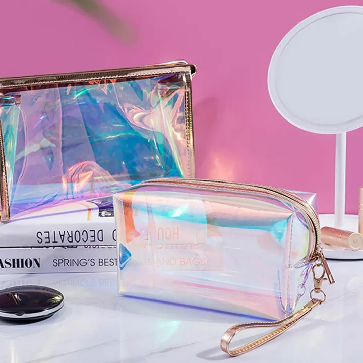 Colorful%20Holographic%20Women%20Cosmetic%20Bag%20TPU%20Clear%20Makeup%20Beauty%20Organizer%20Pouch%20Fugar%20-%20Image%203