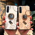 CasingLee For OPPO F15 case Navigation Magnetic Ring Holder Luxury Diamond clock Mirror Back Cover OPPO F15 Phone cases cover Luxury with Lanyard For girls and Boys. 