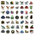 100PCS/Pack Jurassic Park dinosaur Stickers DIY Mobile Phone Case Suitcase Skateboard Graffiti Stickers Children's Toys. 