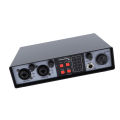 Sound Interface Mixer 20Hz-20kHz 48V DJ Mixer Convenient Control Built in Preamp for Studio for Computers. 