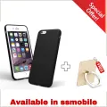 i Phone 8 Back Cover Black with Free Ring. 