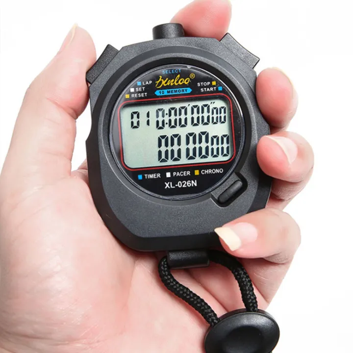 Multi-Function Digital Stopwatch Large Display Countdown Timer Handheld ...