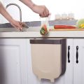 Portable Folding Waste Bin Kitchen Cabinet Door Hanging Trash Foldable Trash Bin | Foldable Dustbin | Hanging Garbage Organizer | Portable Kitchen Wall Mount Hanging Garbage Holder. 