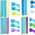 Under the Sea Themed Blue Green Mermaid Birthday Party 3 Rolls Crepe Paper Streamer Hanging Backdrop Baby Shower DIY Decorations. 