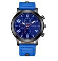 SOKI Men Watches  Luxury Brand Leather Quartz Watch Fashion Sport Men's Wristwatch. 