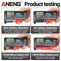 ANENG BT-168 PRO Digital Lithium Battery Capacity Tester Checkered load analyzer Display Check AAA AA Button Cell Universal test. 