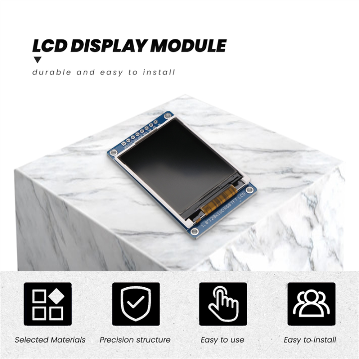 1.8%20Inch%20LCD%20Display%20Module%20Full%20Color%20128x160%20RGB%20SPI%20TFT%20LCD%20Display%20Module%20ST7735S%203.3V%20Replace%20OLED%20Power%20Supply%20-%20Image%202