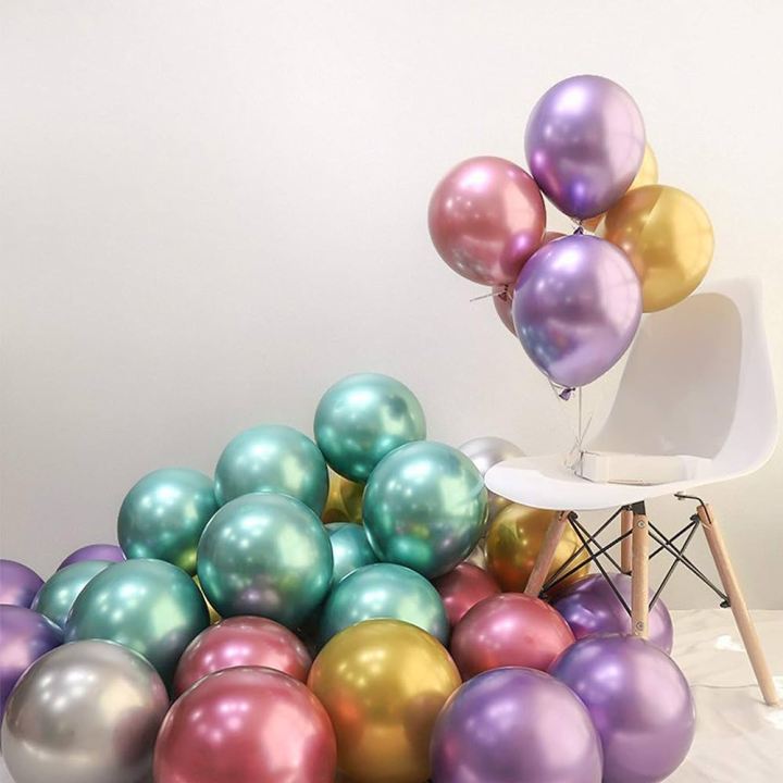 5%20Inch%20Chrome%20Metallic%20Small%20Multi%20Color%20Balloon%20(10)%20Packet%20Birthday%20Decoration%20-%20Image%202
