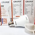 Orange 8W Emergency LED Bulb - Rechargeable Light - Daylight 6500K | 1 Year Warranty. 