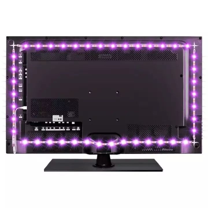 Weja%200.5M/1M/2M/3M/4M/5M%205V%20%20RGB%20LED%20Strip%20Light%20TV%20Back%20Lighting%20+USB%2024%20Key%20Control%20-%20Image%204