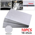 10 Sheets Sound Deadener Heat Insulation Mat Car Van Sound Proofing Deadening Insulation Car Hood Insulation Silent 5mm. 