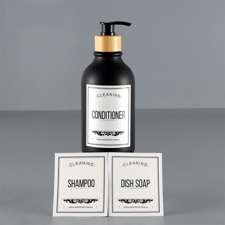 Identification Shower Labels Tear-Resistant Customizable Rectangular Soap Stickers Waterproof Self-Adhesive Shampoo Labels for