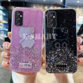 Withoutyou Moon Star A54 Case Soft Shell Ring Case Galaxy Phone for Samsung A545G 【2025 Version】 Shiny Glitter Clear HelloKitty Phone for Samsung 5G Back Case Girl. 
