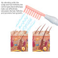 1pc Comb HF High Frequency Electrode High Frequency Electrotherapy Voilet Wand Acne Treatment Anti Hair Loss Scalp Massage Comb. 