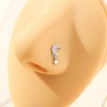 New In Moon 20G L Shape Nose Ring Star Nose Stud Pin Septum Piercing Nez Jewelry for Women Nariz Pircing Goth Nose Hoop Rings. 