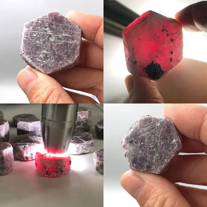 Ruby Bulku Gentlemange 100g Bulk Ruby Natural Stone Raw Red Corundum Crystals ...
