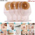 10Pcs Colostomy Bags 15-65mm Stoma Pouch Bags One-piece Open Ostomy Bags Skin Color No Need Clip Translucent Colostomy Bag. 
