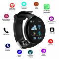 D18 Smart Watch Full Touch Clock Blood Pressure Heart Rate Monitor control Music Message Reminder Smartwatch Men and Women. 