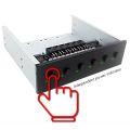 6 Way Hard Disk Selector Controller Hard Drive Power Switch Module for Desktop Computer Support 2.5/3.5 Inch SATA HDD. 