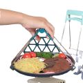 Foldable Stainless Hot Bowl Clip Pot Dish Gripper Holder Steamer Lifter Picker Heat Plate Anti-Hot Clamp Tongs Claw Kitchen Tool. 