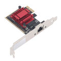2.5G PCIe Network Adapter RJ45 Interface PCI Express Gigabit Ethernet Card Professional Aluminium Alloy for Desktop Computer. 