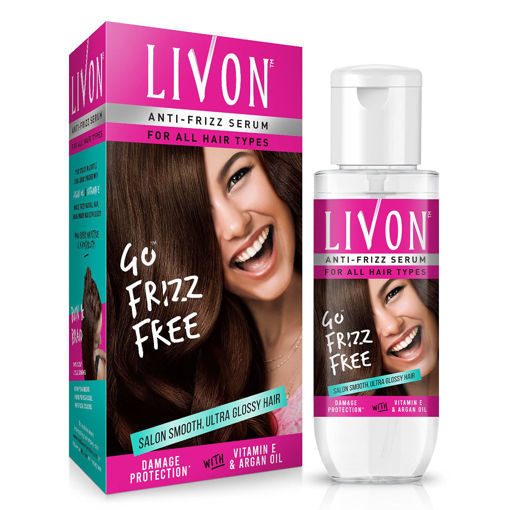 LIVON ANTI FRIZZ SERUM DAMAGE PROTECTION VITAMIN E ARGAN OIL - 20ML