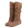【BestGO】Lady Boots Women Fashion Spring Autumn Round Toe Mid-Calf Princess Sweet Boots Female Casual Boots. 