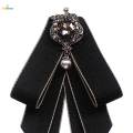 Bow Tie for Women Necktie with Long Ribbon Formal Adjustable Length Girls Brooch Pin Bowties for Party Suit Wedding Shirt Graduation. 