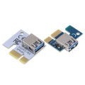 USB 3.0 PCI-E 1X to 16X Extension Cable Mining PCI-E Extended Line Card Adapter. 