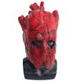 Anime Dorohedoro Shin Heart Red Mask Cosplay Costume Scary Bloody Latex Helmet Fancy Unisex Halloween Prop. 