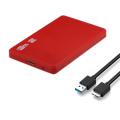 2.5 Inch External Hard Drive Case Enclosure USB 3.0 5Gbps Hard-drives Disk Box Tool-Free Portable For SATA HDD SSD PC Laptop. 