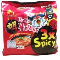 Samyang Hot Chicken Flavor Ramen Buldak 3X Spicy Instant Noodles 5 Pack. 
