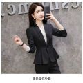 Black Suit Set Women's Spring and Autumn Temperament Office Wear Women's Suit Work Clothes High-End Interview Formal Wear Manager Work Clothes. 
