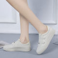 Women's shoes Korean fashion sneakers Velcro casual white shoes female students running shoes. 