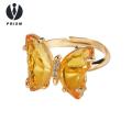 Prism erfly Ring Sparkling erfly Rhinestone Ring Adjustable Jewelry for Wedding Party Gifts tail Ring. 