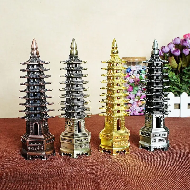 Feng%20Shui%209-Levels%20Wenchang%20Tower%20Metal%20Handicraft%203D%20Pagoda%20Statue%20Chinese%20Home%20Decoration%20Ornament%20-%20Image%208