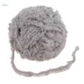 32m Soft Fur Yarn Fluffy Faux Fur Yarn Eyelash Yarn for Crochet Knit White. 