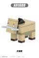 8pcs/set Minecraft Building Blocks Ender Dragon Magma Cube Skeleton Horse Minecraft Figures Mini Building Block For Children Kids Gift Toys X0311. 