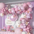 Complete Set 113 Pcs Mega Pack Balloon Arch Garland Kit Multicolor Macaron Balloons Wedding Birthday Party Decoration balloons Garland Birthday celebration party decoration pink balloon theme 113 pcs Full set. 
