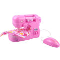 Mini Electric Sewing Machine Pretend Play Toy for Kids Children Girls. 