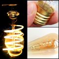 Retro LED Spiral Filament Light Bulb E14 E27 Vintage LED Bulb 220V 4W C35 A60 T45 ST64 G80 G95 G125 Led Lighting Edison Lamp. 