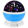 Rotating Night Light Projector Lamp Starry Star Master Sky Star Unicorn Children Kids Baby Sleep Romantic Led Projection table Lamp USB/AA Battery. 